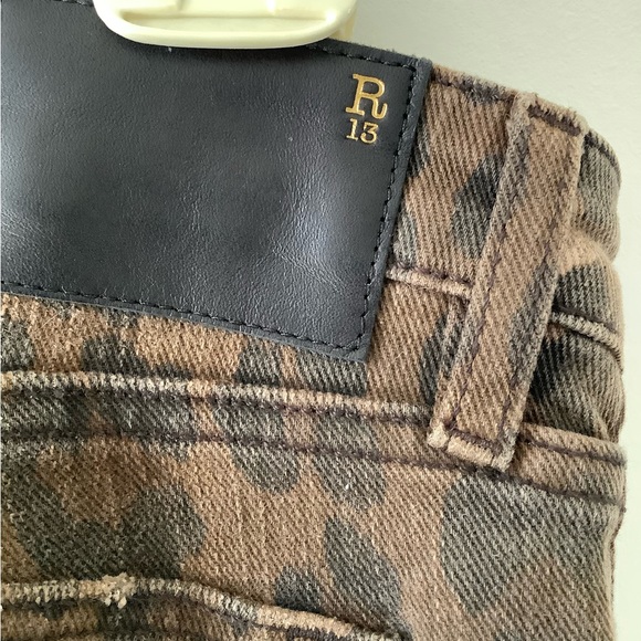 R13 Leopard Jeans - Picture 4 of 6